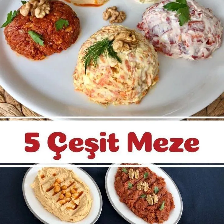 5 Çeşit Meze Tabağı
